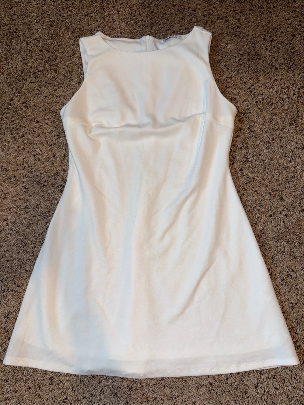 Lucy in the Sky White Sleeveless Mini Dress